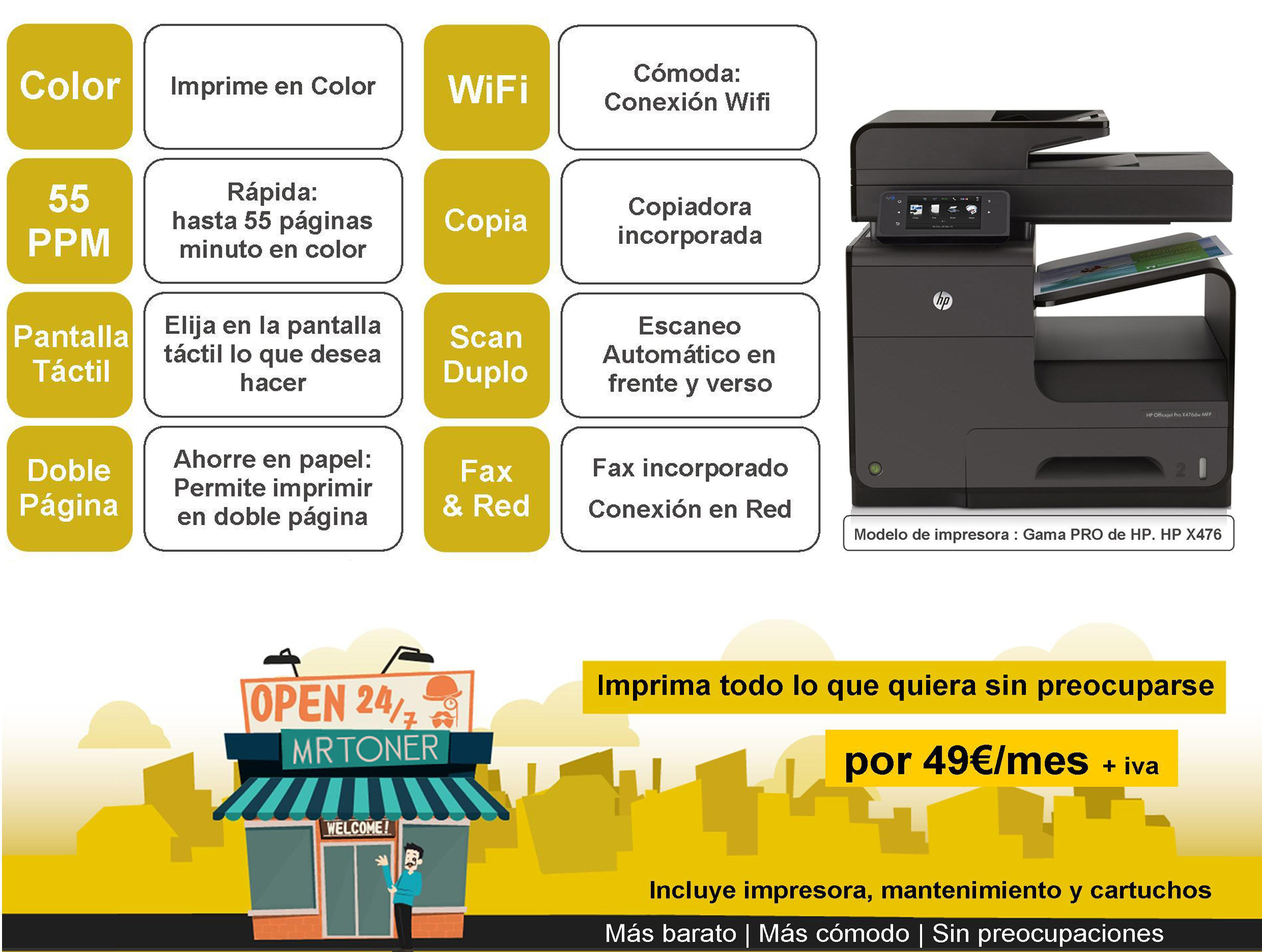 renting alquiler impresora